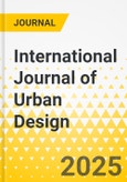 International Journal of Urban Design- Product Image