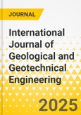 International Journal of Geological and Geotechnical Engineering- Product Image