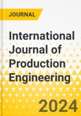 International Journal of Production Engineering- Product Image