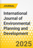 International Journal of Environmental Planning and Development- Product Image