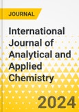 International Journal of Analytical and Applied Chemistry- Product Image