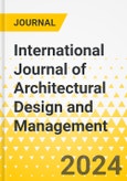 International Journal of Architectural Design and Management- Product Image