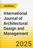 International Journal of Architectural Design and Management- Product Image