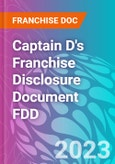 Captain D's Franchise Disclosure Document FDD- Product Image