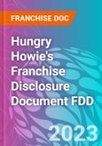 Hungry Howie's Franchise Disclosure Document FDD- Product Image