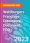 Wahlburgers Franchise Disclosure Document FDD - Product Thumbnail Image