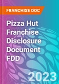 Pizza Hut Franchise Disclosure Document FDD- Product Image