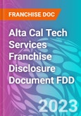 Alta Cal Tech Services Franchise Disclosure Document FDD- Product Image