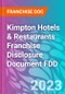 Kimpton Hotels & Restaurants Franchise Disclosure Document FDD - Product Thumbnail Image