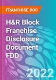 H&R Block Franchise Disclosure Document FDD- Product Image