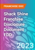Shack Shine Franchise Disclosure Document FDD- Product Image