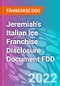 Jeremiah's Italian Ice Franchise Disclosure Document FDD - Product Thumbnail Image