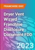 Dryer Vent Wizard Franchise Disclosure Document FDD- Product Image
