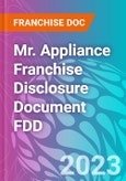 Mr. Appliance Franchise Disclosure Document FDD- Product Image