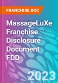 MassageLuXe Franchise Disclosure Document FDD- Product Image
