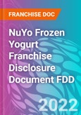 NuYo Frozen Yogurt Franchise Disclosure Document FDD- Product Image