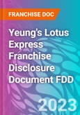 Yeung's Lotus Express Franchise Disclosure Document FDD- Product Image