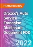 Orozco's Auto Service Franchise Disclosure Document FDD- Product Image