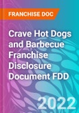 Crave Hot Dogs and Barbecue Franchise Disclosure Document FDD- Product Image