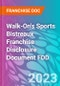 Walk-On's Sports Bistreaux Franchise Disclosure Document FDD - Product Thumbnail Image