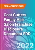 Cost Cutters Family Hair Salon Franchise Disclosure Document FDD- Product Image
