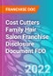 Cost Cutters Family Hair Salon Franchise Disclosure Document FDD - Product Thumbnail Image