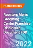 Roosters Men's Grooming Center Franchise Disclosure Document FDD- Product Image