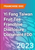 Yi Fang Taiwan Fruit Tea Franchise Disclosure Document FDD- Product Image