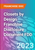 Closets by Design Franchise Disclosure Document FDD- Product Image