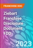 Ziebart Franchise Disclosure Document FDD- Product Image