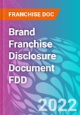 Brand Franchise Disclosure Document FDD- Product Image