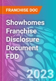 Showhomes Franchise Disclosure Document FDD- Product Image