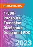 1-800-Packouts Franchise Disclosure Document FDD- Product Image