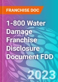 1-800 Water Damage Franchise Disclosure Document FDD- Product Image