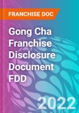 Gong Cha Franchise Disclosure Document FDD- Product Image