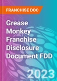 Grease Monkey Franchise Disclosure Document FDD- Product Image