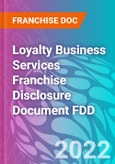 Loyalty Business Services Franchise Disclosure Document FDD- Product Image