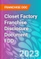 Closet Factory Franchise Disclosure Document FDD - Product Thumbnail Image
