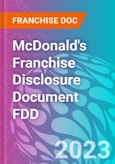 McDonald's Franchise Disclosure Document FDD- Product Image