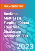 BoxDrop Mattress & Furniture Direct Franchise Disclosure Document FDD- Product Image