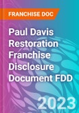 Paul Davis Restoration Franchise Disclosure Document FDD- Product Image