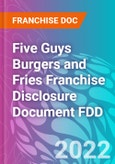 Five Guys Burgers and Fries Franchise Disclosure Document FDD- Product Image