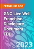 GNC Live Well Franchise Disclosure Document FDD- Product Image