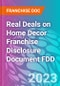 Real Deals on Home Decor Franchise Disclosure Document FDD - Product Thumbnail Image