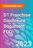 D1 Franchise Disclosure Document FDD- Product Image