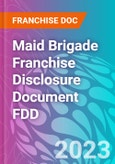 Maid Brigade Franchise Disclosure Document FDD- Product Image