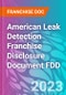 American Leak Detection Franchise Disclosure Document FDD - Product Thumbnail Image
