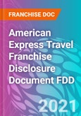 American Express Travel Franchise Disclosure Document FDD- Product Image
