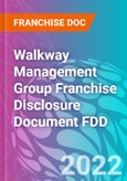 Walkway Management Group Franchise Disclosure Document FDD- Product Image