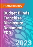Budget Blinds Franchise Disclosure Document FDD- Product Image
